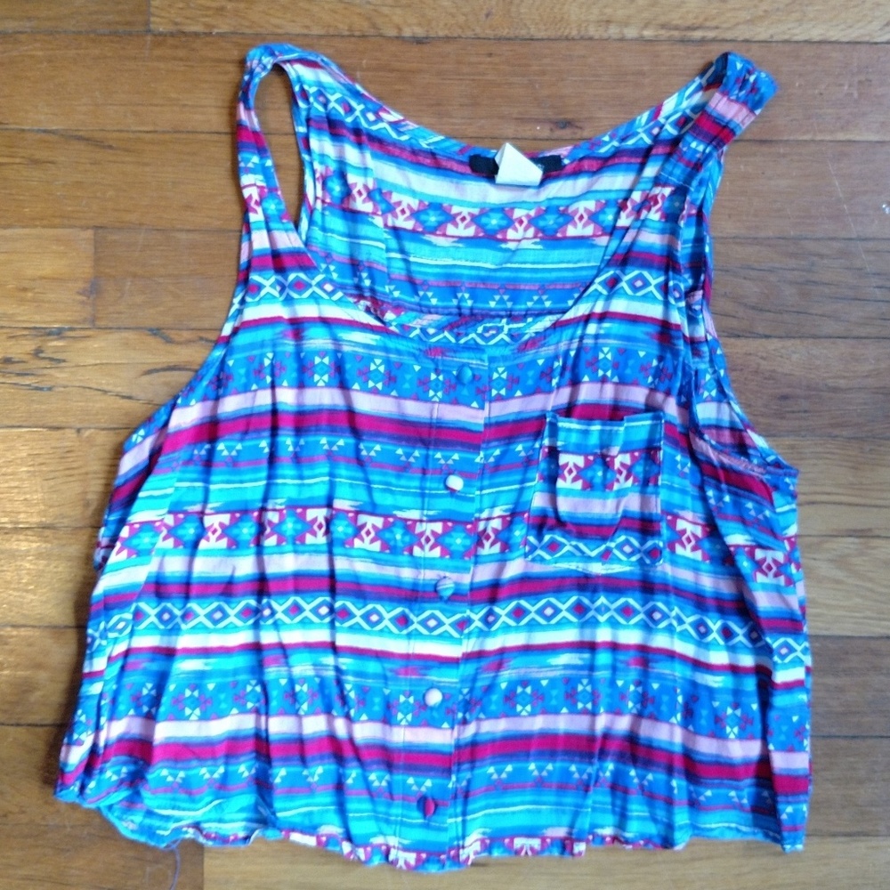 |Boho| Aztec Print Tank